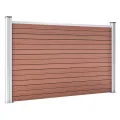 Clôture de jardin WPC 526x106 cm Marron