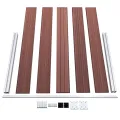 Clôture de jardin WPC 526x106 cm Marron