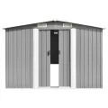 Abri de jardin Gris 257x779x181 cm Acier galvanisé