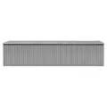 Abri de jardin Gris 257x779x181 cm Acier galvanisé