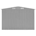 Abri de jardin Gris 257x779x181 cm Acier galvanisé