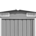 Abri de jardin Gris 257x779x181 cm Acier galvanisé