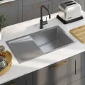 Évier de cuisine fait main Acier inoxydable