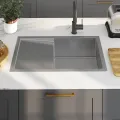 Évier de cuisine fait main Acier inoxydable
