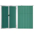 Abri à outils de jardin Vert 225x89x161 cm Acier galvanisé