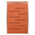 Abri pour trois poubelles 207x77,5x112,5 cm Inox