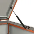 Abri pour trois poubelles 207x77,5x112,5 cm Inox