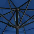 Parasol de jardin avec mât en aluminium 600 cm bleu azuré