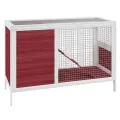 Clapier moka 103x44x69,5 cm bois de pin massif