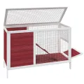 Clapier moka 103x44x69,5 cm bois de pin massif