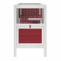 Clapier moka 103x44x69,5 cm bois de pin massif