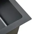 Évier de cuisine Noir Acier inoxydable