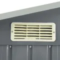 Abri de jardin avec étagère Gris 205x130x183 cm Fer