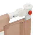 Barrière de sécurité de lit d'enfant Taupe 180x25 cm Tissu