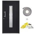 Porte d'entrée Anthracite 108x208 cm