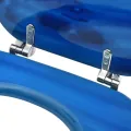 Siège de toilette avec couvercle MDF Bleu Gouttes d'eau