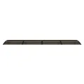Auvent de porte Noir 350x75 cm Polycarbonate