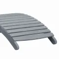 Chaise longue Délavage gris Bois d'acacia solide
