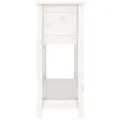 Jardinière et étagère Blanc 111,5x34,5x81 cm Bois massif de pin