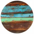 Dessus de table rond 60 cm 25-27 mm Bois de récupération solide