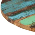 Dessus de table rond 60 cm 25-27 mm Bois de récupération solide