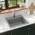 Évier de cuisine en granit Bac unique Gris