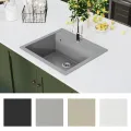 Évier de cuisine en granit Bac unique Gris