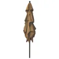 Parasol de jardin à 3 niveaux avec mât en aluminium taupe