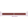 Auvent latéral rétractable Marron 117x1200 cm
