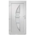 Porte d'entrée anthracite 108x200 cm PVC