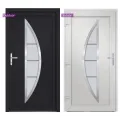 Porte d'entrée anthracite 108x200 cm PVC
