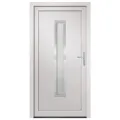 Porte d'entrée Blanc 98x208 cm PVC