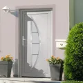 Porte d'entrée Blanc 88x200 cm PVC