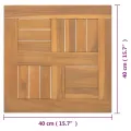 Dessus de table carré 40x40x2,5 cm Bois de teck massif