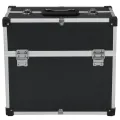 Boîte à outils 38x22,5x34 cm Noir Aluminium