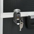 Boîte à outils 38x22,5x34 cm Noir Aluminium