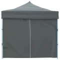 Tente de réception pliable avec 8 parois 3 x 9 m Anthracite