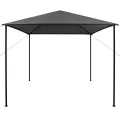 Tonnelle 3x3 m Anthracite Tissu et acier 180 g/m²