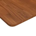 Dessus de table carré Marron foncé80x80x1,5cm Bois chêne traité