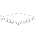 Dessus de table carré Marron foncé80x80x1,5cm Bois chêne traité