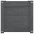 Jardinière Gris 40x40x40 cm Bois de pin massif