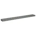 Lit surélevé à gabion Acier galvanisé 270x30x10 cm