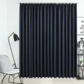 Rideau occultant avec crochets Anthracite 290x245 cm