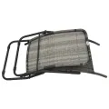 Chaise longue pliable Résine tressée Gris