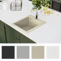 Évier de cuisine Granit Seul lavabo Beige