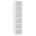Armoire à CD Blanc 21x20x88 cm Bois d'ingénierie
