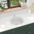 Évier de cuisine Granit Rond Blanc
