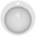 Évier de cuisine Granit Rond Blanc