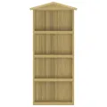 Abri à outils de jardin 87x33x222 cm Bois de pin imprégné