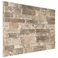 Panneaux muraux 3D avec design de brique multicolore 10 pcs EPS